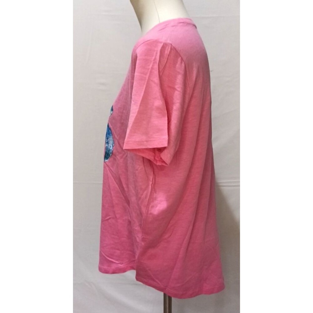 NWT Stella Parker Pink T-shirt Turtle Go with the Flow Size XL-MSRP $28 - Picture 2 of 15